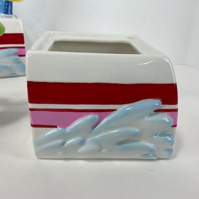 -177- COLLECTIBLE | Disneyland Matterhorn Bobsled Kitchen Canister Set