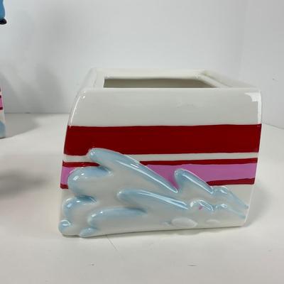 -177- COLLECTIBLE | Disneyland Matterhorn Bobsled Kitchen Canister Set