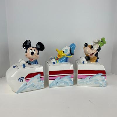 -177- COLLECTIBLE | Disneyland Matterhorn Bobsled Kitchen Canister Set