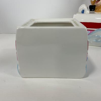 -177- COLLECTIBLE | Disneyland Matterhorn Bobsled Kitchen Canister Set