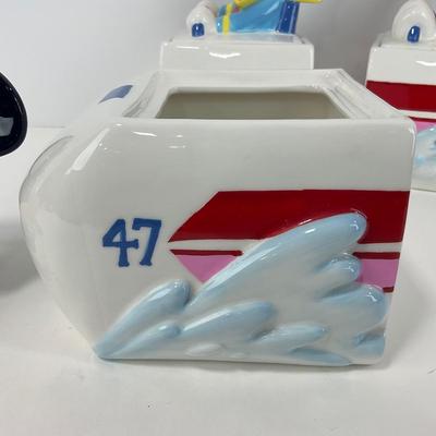 -177- COLLECTIBLE | Disneyland Matterhorn Bobsled Kitchen Canister Set