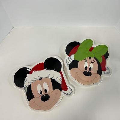 -180- HOLIDAY | Mickey & Minnie Mouse Holiday Platers