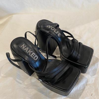 Naked Wolfe black platform - size 7