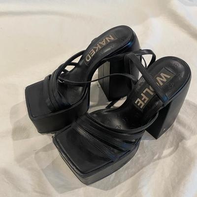 Naked Wolfe black platform - size 7