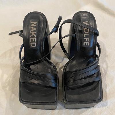 Naked Wolfe black platform - size 7