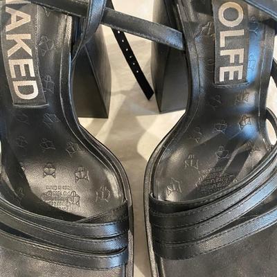 Naked Wolfe black platform - size 7