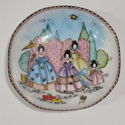 Enameled Painted 1800s scene, from Eastern Europe