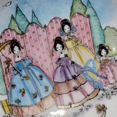 Enameled Painted 1800s scene, from Eastern Europe