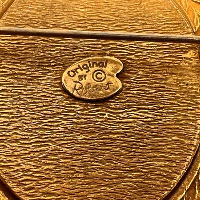 Vintage Westclox Engraved Train Pocket Watch & â€œOriginal By Robertâ€ Brooch