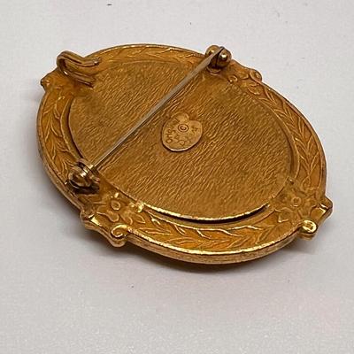 Vintage Westclox Engraved Train Pocket Watch & â€œOriginal By Robertâ€ Brooch