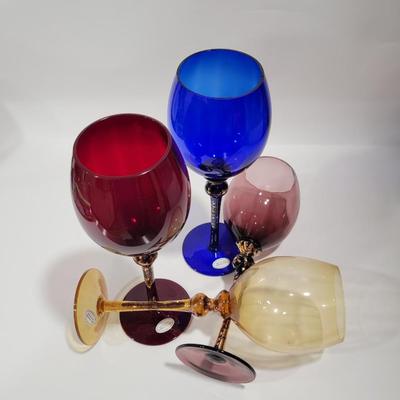 1998 set of 8 Bombay Dramatic Goblets