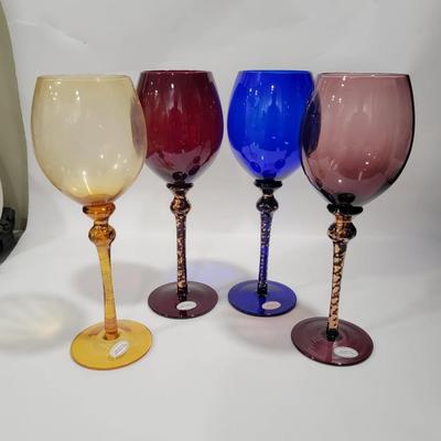 1998 set of 8 Bombay Dramatic Goblets