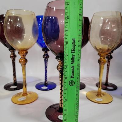 1998 set of 8 Bombay Dramatic Goblets