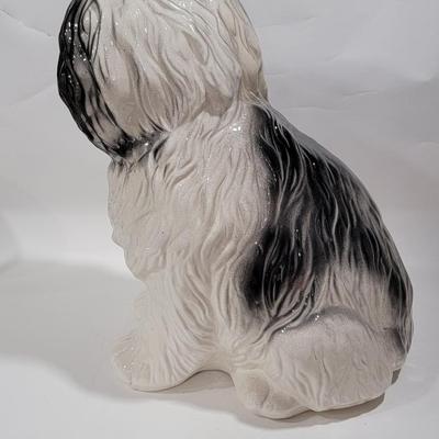 HUGE Vintage shag dog - chalkware