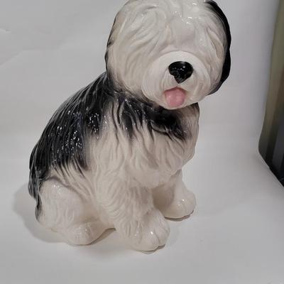 HUGE Vintage shag dog - chalkware