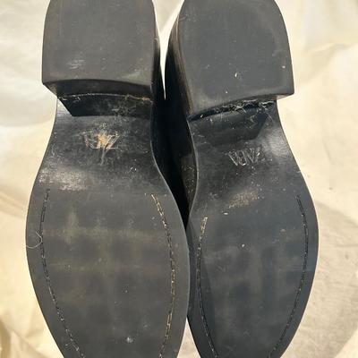 Zara black boots gold accent - size 37 (6.5)