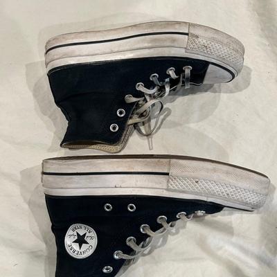 Converse high tops platforms black - size 6