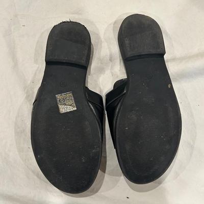 Black slide with chain - size 37 (6.5)