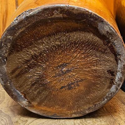 Brown jug with handle 2 gallon Stoneware