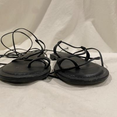 Antonio Melani black strappy sandals - size 8