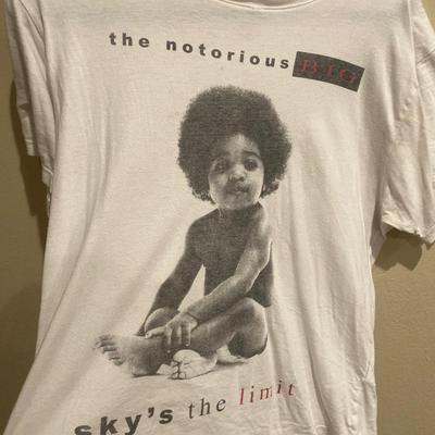 Tee- notorious big (unknown size- small?)