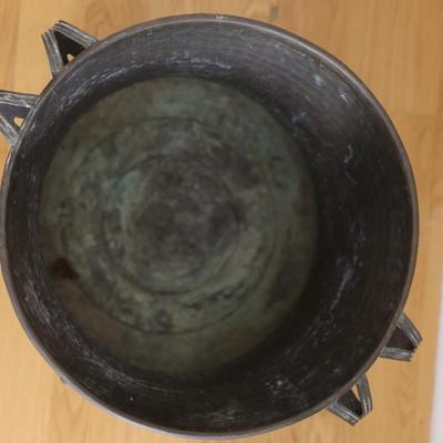 Hammered Brass Decorative Planter