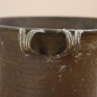 Hammered Brass Decorative Planter