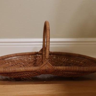 Wicker Gathering Basket