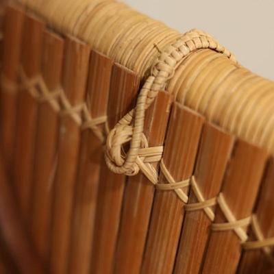 Vintage Bamboo Wine Carrier