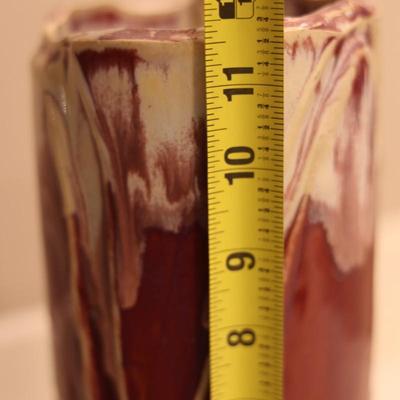 Pottery Vase and Bamboo Decor