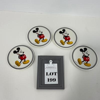 -199- DISHES | Set Of Mickey Mouse Coasters