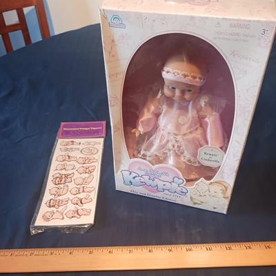 SEALED KEWPIE DOLL AND NEW KEWPIE STICKERS