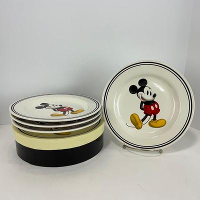 -201- DISHES | Mickey Mouse Set Of Small Plates With Box