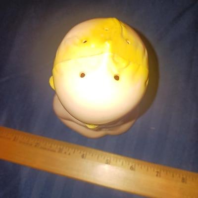 KEWPIE DOLL POWDER DISPENSER AND KEWPIE CLOTHES