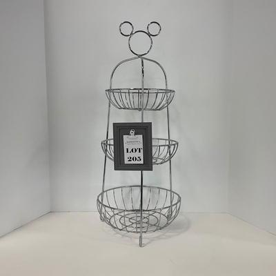 -205- COLLECTIBLE | Mickey Mouse Wire 3 Tier Kitchen Rack