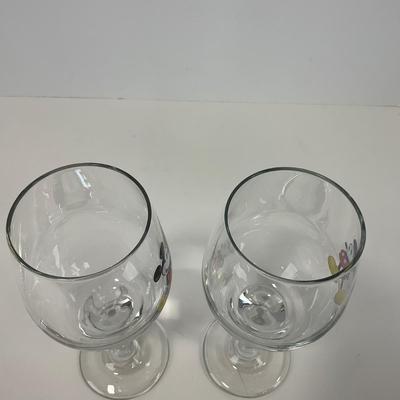 -208- KITCHEN | Mickey Mouse Wine Glasses