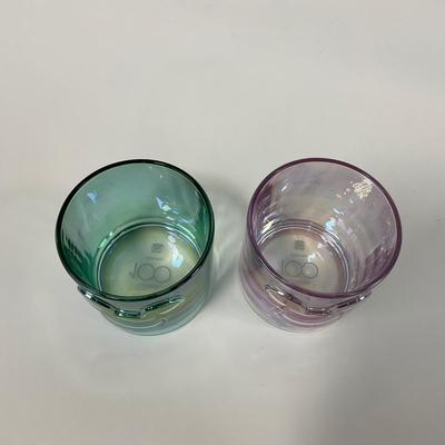 -213- KITCHEN | Mickey Mouse Blue & Pink Short Glasses