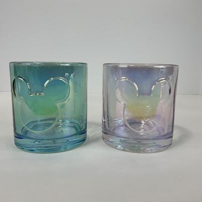 -213- KITCHEN | Mickey Mouse Blue & Pink Short Glasses