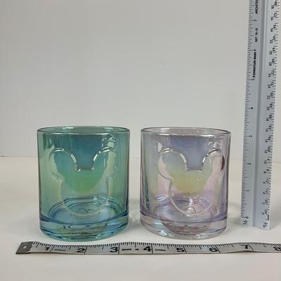 -213- KITCHEN | Mickey Mouse Blue & Pink Short Glasses