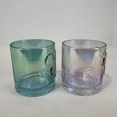 -213- KITCHEN | Mickey Mouse Blue & Pink Short Glasses
