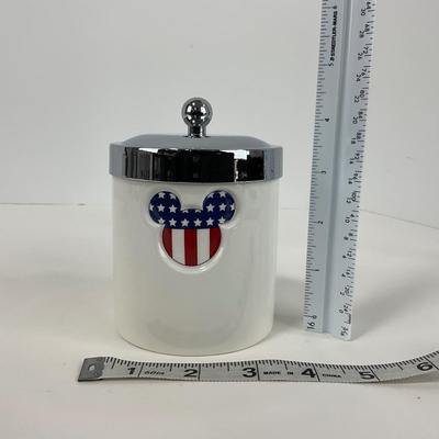 -216- KITCHEN | American Flag Mickey Mouse Canister Set