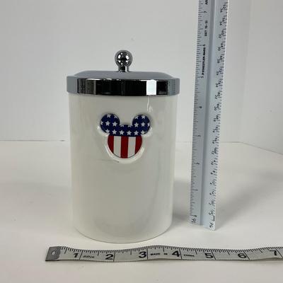 -216- KITCHEN | American Flag Mickey Mouse Canister Set