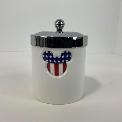 -216- KITCHEN | American Flag Mickey Mouse Canister Set