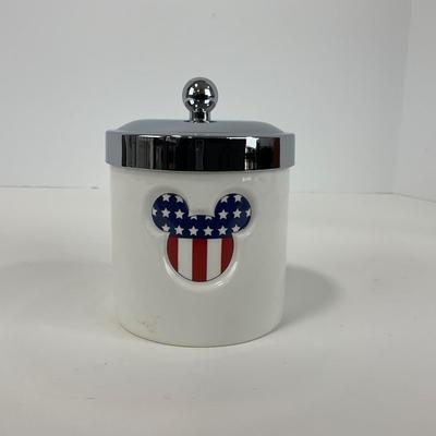 -216- KITCHEN | American Flag Mickey Mouse Canister Set