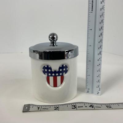 -216- KITCHEN | American Flag Mickey Mouse Canister Set