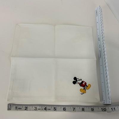 -217- KITCHEN | Mickey Mouse Handmade Spoon & Fork With Tray | Embroidered Mickey Mouse Napkins