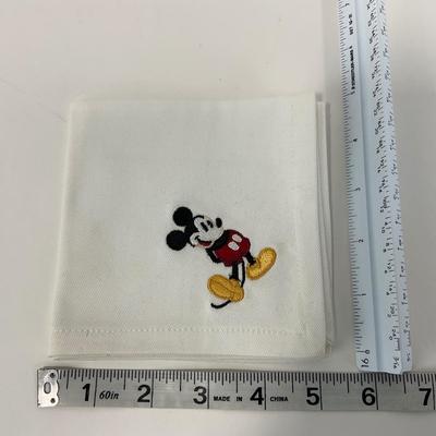 -217- KITCHEN | Mickey Mouse Handmade Spoon & Fork With Tray | Embroidered Mickey Mouse Napkins