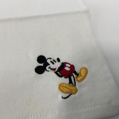 -217- KITCHEN | Mickey Mouse Handmade Spoon & Fork With Tray | Embroidered Mickey Mouse Napkins