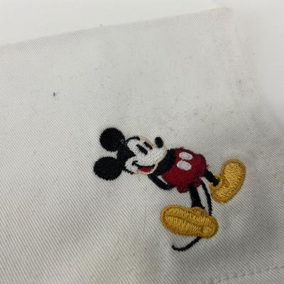 -217- KITCHEN | Mickey Mouse Handmade Spoon & Fork With Tray | Embroidered Mickey Mouse Napkins