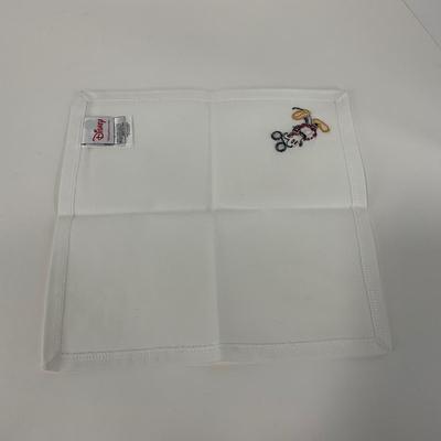 -217- KITCHEN | Mickey Mouse Handmade Spoon & Fork With Tray | Embroidered Mickey Mouse Napkins